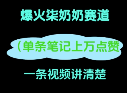 小红书爆火柒奶奶，13 天涨粉 8.7 W，全流程拆解-中创网_分享中创网创业资讯_最新网络项目资源-网创e学堂