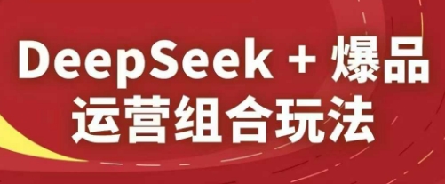 DeepSeek+爆品运营组合玩法，2025淘系精品课-中创网_分享中创网创业资讯_最新网络项目资源-网创e学堂